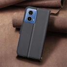 For Motorola Moto G34 5G Square Texture Leather Phone Case(Black) - 3