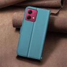 For Motorola Moto G84 5G Square Texture Leather Phone Case(Green) - 3