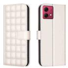 For Motorola Moto G84 5G Square Texture Leather Phone Case(Beige) - 1