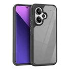 For Redmi Note 13 Pro+ 5G Acrylic+TPU Transparent Shockproof Phone Case(Black) - 1