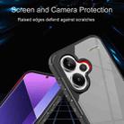 For Redmi Note 13 Pro+ 5G Acrylic+TPU Transparent Shockproof Phone Case(Black) - 3