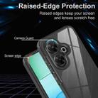 For Redmi 13 4G Acrylic+TPU Transparent Shockproof Phone Case(Black) - 3