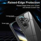 For Redmi Turbo 3 5G Acrylic+TPU Transparent Shockproof Phone Case(Black) - 3