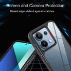 For Redmi 12 4G / 5G Acrylic+TPU Transparent Shockproof Phone Case(Black) - 3