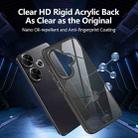 For Redmi 13C 5G Acrylic+TPU Transparent Shockproof Phone Case(Black) - 2