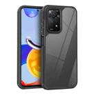 For Redmi Note 11E Pro 5G Acrylic+TPU Transparent Shockproof Phone Case(Black) - 1