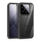 For Xiaomi 14 Acrylic+TPU Transparent Shockproof Phone Case(Black) - 1