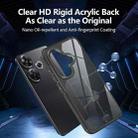 For Xiaomi Poco F6 Acrylic+TPU Transparent Shockproof Phone Case(Black) - 2
