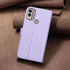 For Nokia C22 Square Texture Leather Phone Case(Purple) - 3
