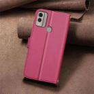 For Nokia C22 Square Texture Leather Phone Case(Red) - 3