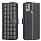 For Nokia C22 Square Texture Leather Phone Case(Black) - 1