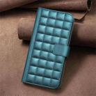 For Nokia C32 Square Texture Leather Phone Case(Green) - 2