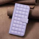 For Nokia C32 Square Texture Leather Phone Case(Purple) - 2