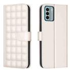 For Nokia G22 Square Texture Leather Phone Case(Beige) - 1