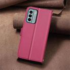 For Nokia G22 Square Texture Leather Phone Case(Red) - 3