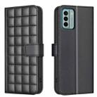 For Nokia G22 Square Texture Leather Phone Case(Black) - 1