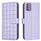 For Nokia G42 / G310 Square Texture Leather Phone Case(Purple) - 1