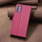 For Nokia G42 / G310 Square Texture Leather Phone Case(Red) - 3