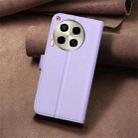 For Tecno Camon 30 5G / 4G Square Texture Leather Phone Case(Purple) - 3