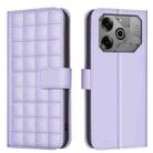 For Tecno Pova 6 / 6 Pro 5G Square Texture Leather Phone Case(Purple) - 1