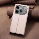 For Tecno Pova 6 / 6 Pro 5G Square Texture Leather Phone Case(Rose Gold) - 3