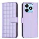 For Tecno Spark 20 Square Texture Leather Phone Case(Purple) - 1