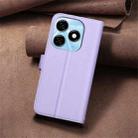 For Tecno Spark 20 Square Texture Leather Phone Case(Purple) - 3