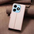 For Tecno Spark 20 Square Texture Leather Phone Case(Rose Gold) - 3