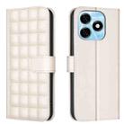 For Tecno Spark 20 Square Texture Leather Phone Case(Beige) - 1