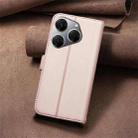 For Tecno Spark 20 Pro Square Texture Leather Phone Case(Rose Gold) - 3