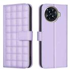For Tecno Spark 20 Pro+ Square Texture Leather Phone Case(Purple) - 1