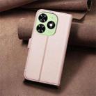 For Tecno Spark Go 2024 / 20C / Pop 8 Square Texture Leather Phone Case(Rose Gold) - 3