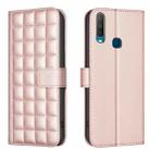 For vivo Y11 / Y15 / Y12 / Y17 Square Texture Leather Phone Case(Rose Gold) - 1