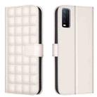 For vivo Y20 Square Texture Leather Phone Case(Beige) - 1
