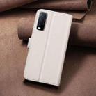 For vivo Y20 Square Texture Leather Phone Case(Beige) - 3