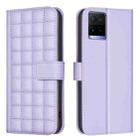 For vivo Y21 / Y21s / Y33s Square Texture Leather Phone Case(Purple) - 1