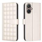 For vivo Y27 4G Square Texture Leather Phone Case(Beige) - 1