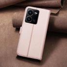 For vivo Y35 4G / Y22s Square Texture Leather Phone Case(Rose Gold) - 3