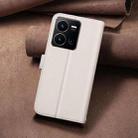 For vivo Y35 4G / Y22s Square Texture Leather Phone Case(Beige) - 3