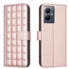 For vivo Y78 5G / Y36 Square Texture Leather Phone Case(Rose Gold) - 1