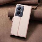 For vivo Y78 5G / Y36 Square Texture Leather Phone Case(Rose Gold) - 3