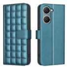 For vivo Y03 4G Global Square Texture Leather Phone Case(Green) - 1