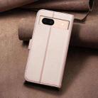 For Google Pixel 8a Square Texture Leather Phone Case(Rose Gold) - 3