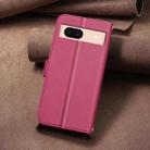 For Google Pixel 8a Square Texture Leather Phone Case(Red) - 3