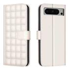 For Google Pixel 8 Pro Square Texture Leather Phone Case(Beige) - 1