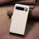 For Google Pixel 8 Pro Square Texture Leather Phone Case(Beige) - 3