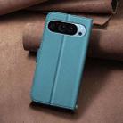 For Google Pixel 9 Pro Square Texture Leather Phone Case(Green) - 3