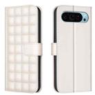 For Google Pixel 9 Pro Square Texture Leather Phone Case(Beige) - 1