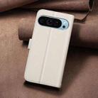 For Google Pixel 9 Pro Square Texture Leather Phone Case(Beige) - 3