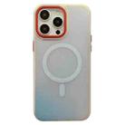 For iPhone 13 Pro Max Laser Metal Lens Protection Frame MagSafe Phone Case(Red) - 1